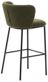 Zelená barová stolička (výška sedadla 75 cm) Ciselia – Kave Home