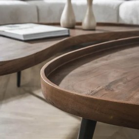 Konferenčný stôl 30-17 Carve 2-set Drevo Acacia  - Komfort-nábytok