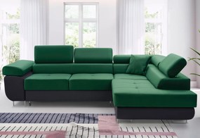 Rohová rozkladacia sedačka ASTON, 273x70/85x203, sioux 1114/lux 6, ľavý roh