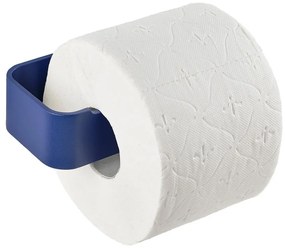 Modrý nástenný kovový držiak na toaletný papier Ume – Zone