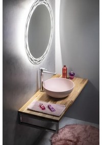 Sapho - Umývadlo na dosku FORMIGO pr. 39 cm betón/ružová