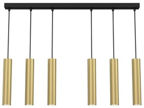 Luster na lanku RAITO 6xGU10/8W/230V mosadz