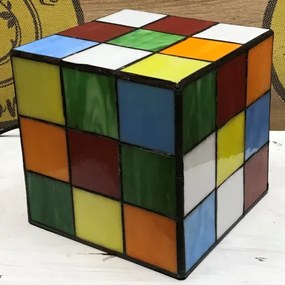 Lampa tiffany RUBIK 15*15*15