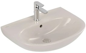 VILLEROY &amp; BOCH O.novo závesné umývadlo s otvorom, s prepadom, 600 x 460 mm, Pergamon, s povrchom CeramicPlus, 4A4060R3