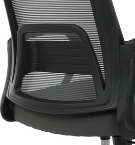 Kancelárska otočná stolička NERO — látka, sivá