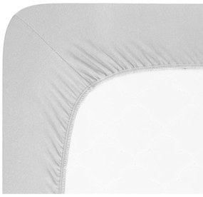 Svetlosivá napínacia plachta jersey 120x200 cm Boxspring – Andrea Simone