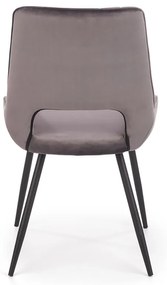 Jedálenská stolička K404 - tmavosivá / čierna