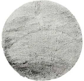 Kusový koberec Shaggy Romance Kruh 80 cm hnedý melír