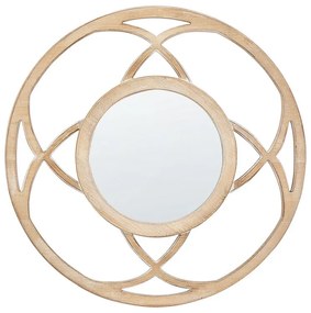 Nástenné zrkadlo Iztza (svetlé drevo). Vlastná spoľahlivá doprava až k Vám domov. 1080425