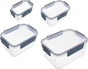 Orion Sada 4 kuchynských tesniacich dóz, krabičky na jedlo CLARA