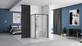 Sprchovací kút Solar Black Mat 80x100