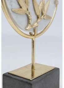 Circle Bamboo dekorácia čierno-biela 36 cm