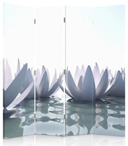 Gario Paraván Lotosový kvet Rozmery: 145 x 170 cm, Prevedenie: Otočný paraván 360°