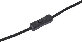 Moderná stolná lampa drevená s matným sivým sklom - Umbra