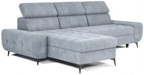 Moderno Meble Tyrkysový rohový gauč s funkciou spania Como na vlnitých pružinách