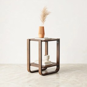 Odkladací stolík z eukalyptového dreva 38x42 cm Bellwood - Umbra