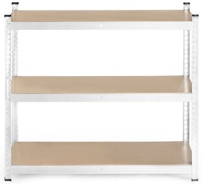 Skladový regál 222x110x50 cm, pozinkovaný kov, 6 políc, nosnosť 1050 kg, ModernHome