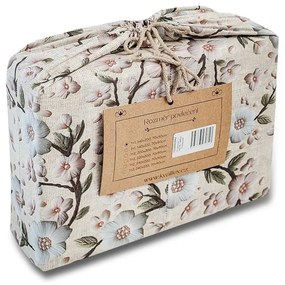 Kvalitex Bavlnené obliečky 5D 140x200 + 70x90 cm – Čerešňový kvet