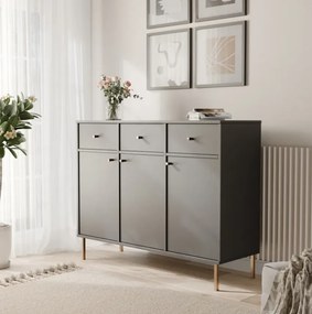 Moderná komoda RAY 125 cm čierna