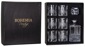 BOHEMIA PRESTIGE ELEGANTE PLATIN WHISKY SADA 1+6 KS