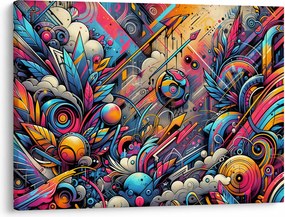 Obraz - Pestrofarebné graffiti (70x50 cm)