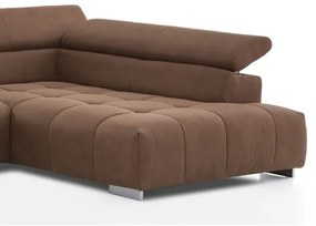 Rohová sedacia súprava do U TROPEA pravá hnedá