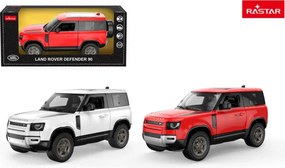 Model auta Land Rover Defender 90 1:24 RASTAR biele