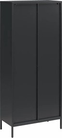 Čierna kovová vitrína 80x186x40 cm Luna – Støraa