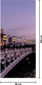 Fototapeta na dvere - Most Alexandra III. v Paríži (95x205cm)