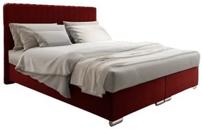 Manželská posteľ 140 cm Penarth (červená) (s roštom, matracom a úl. priestorom). Vlastná spoľahlivá doprava až k Vám domov. 1026039