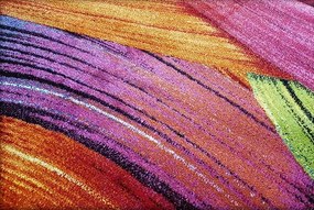Moderný viacfarebný koberec Magic Ocean – živé vzory do interiéru Rozmer: 250x300 cm