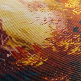 Obraz - Abstraktná maľba kvetov (90x60 cm)