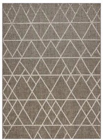 Koberec Šnúrkový SIZAL FLOORLUX 20508 taupe / champagne Trojuholníky