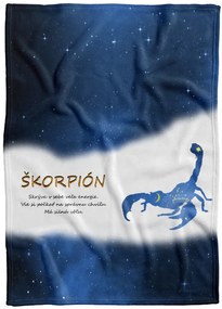 Deka Znamenie Škorpión (23.10. - 22.11.) - modrá (Podšitie baránkom: NE)