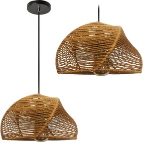 Toolight Toolight, stropné svietidlo 1xE27 APP1316-1CP, hnedá, OSW-00947