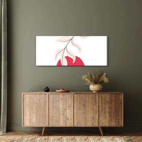Obraz - Ružová florálna abstrakcia N⁰2 (120x50 cm)
