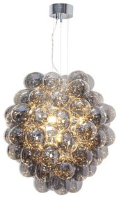 ByRydens 4202230-4500 - Závesný luster na lane DELUXE 4xE14/5W/230V šedá/dymová