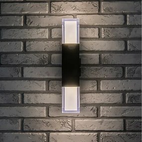 Rabalux 77127 vonkajšie nástenné LED svietidlo Darwas, 12 W, 12 W
