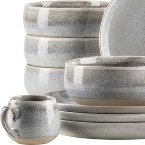 Mäser Súprava riadu na raňajky 16 ks AQUATA – sivá