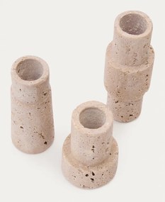 Kamenné svietniky v súprave 3 ks Majid – Kave Home