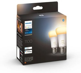 Philips HUE 8719514291256 Philips HUE LED White žiarovka 2xE27, 2x8W, 1100lm, 2200-6500K, stmievateľná