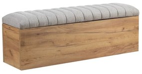 Lavica vo svetlo sivej a prírodnej farbe Oceane – Bobochic Paris