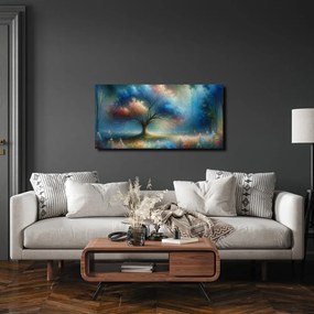 Obraz mystický strom života s kvetmi