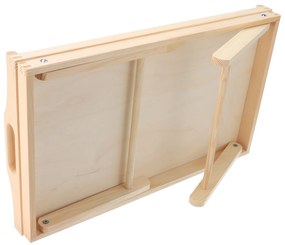 ČistéDrevo Drevený servírovací stolík do postele 50x30 cm - nelakovaný