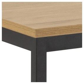 Jedálenský stôl Seaford 160x80x74 cm dub divoký/černá