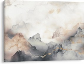 Obraz - Abstrakcia hôr s textúrou mramoru (70x50 cm)