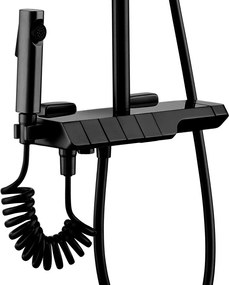 Rea Rob, sprchový set s termostatickou batériou a bidetovou spŕškou, čierna matná, REA-P6627