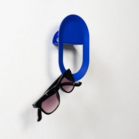 Modrý nástenný oceľový háčik Coucou – Spinder Design