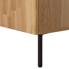 TV stolík z dubového dreva v prírodnej farbe 180x56x46 cm Bono – WOOOD