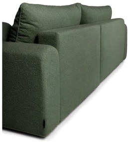 Zelená rozkladacia rohová pohovka z textílie buklé (pravý roh) Quinoa – Bonami Selection